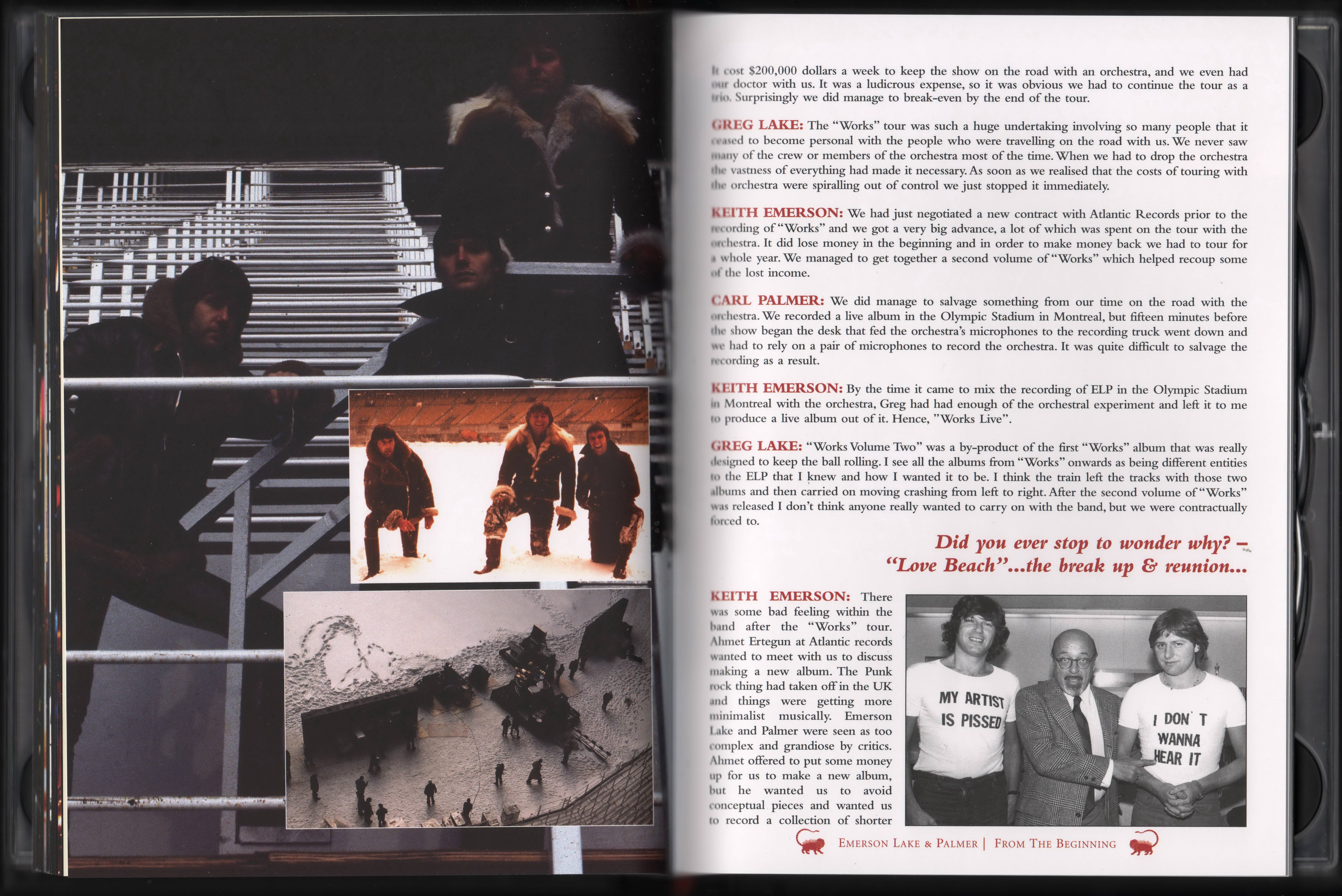 Emerson, Lake and Palmer From the Beginning [Booklet19 aus]